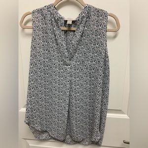 Ann Taylor Loft Patterned Sleeveless Blouse